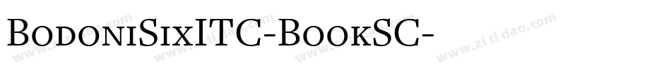 BodoniSixITC-BookSC字体转换