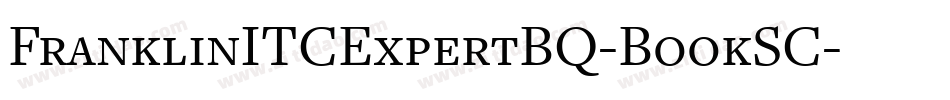 FranklinITCExpertBQ-BookSC字体转换
