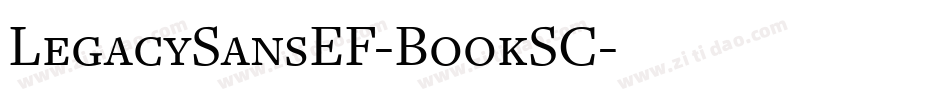 LegacySansEF-BookSC字体转换