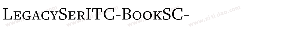 LegacySerITC-BookSC字体转换