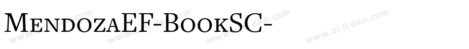 MendozaEF-BookSC字体转换