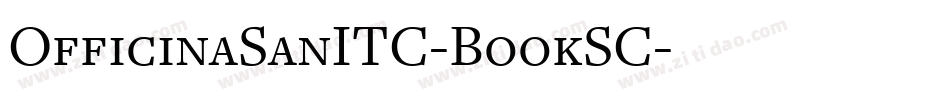 OfficinaSanITC-BookSC字体转换