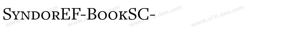 SyndorEF-BookSC字体转换