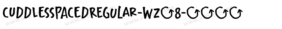CUDDLESSPACEDRegular-wZ58字体转换