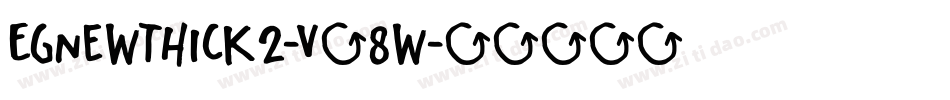 EgnewThick2-V58w字体转换