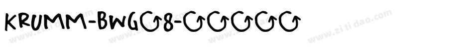 Krumm-BWG58字体转换