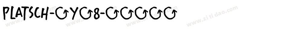 Platsch-5y58字体转换