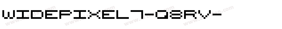 WidePixel7-q8RV字体转换 WidePixel7-q8RV字体转换