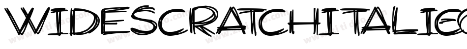 WidescratchItalic-043X字体转换