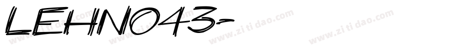LEHN043字体转换