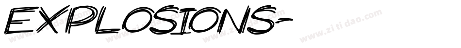 EXPLOSIONS字体转换