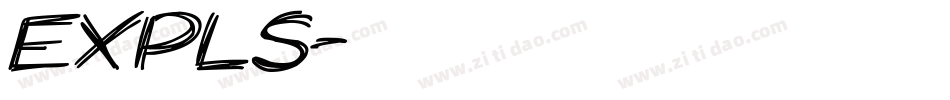 EXPLS字体转换