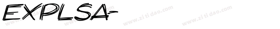 EXPLSA字体转换