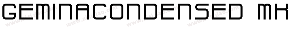 GeminaCondensed-MK4w字体转换