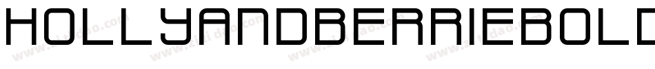 HollyandberrieBold-zJ4w字体转换