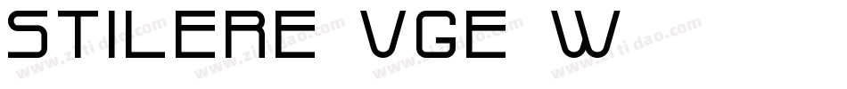 Stilere-VGE4w字体转换