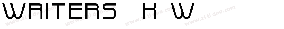 Writers3-K4W字体转换
