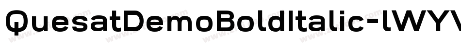 QuesatDemoBoldItalic-lWYV字体转换