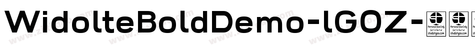 WidolteBoldDemo-lG0Z字体转换