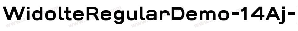 WidolteRegularDemo-14Aj字体转换