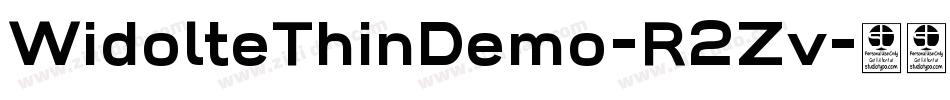 WidolteThinDemo-R2Zv字体转换