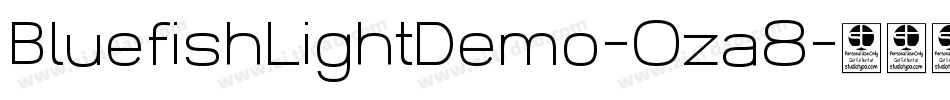 BluefishLightDemo-Oza8字体转换