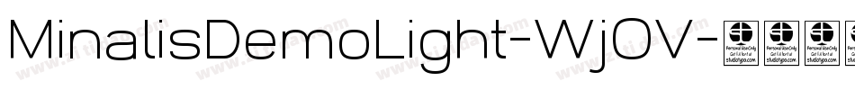 MinalisDemoLight-Wj0V字体转换