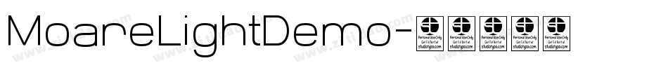 MoareLightDemo字体转换