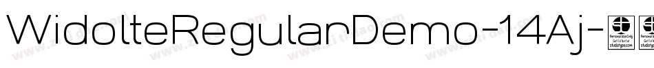 WidolteRegularDemo-14Aj字体转换