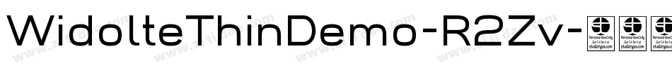 WidolteThinDemo-R2Zv字体转换