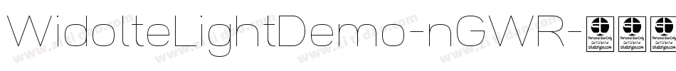 WidolteLightDemo-nGWR字体转换