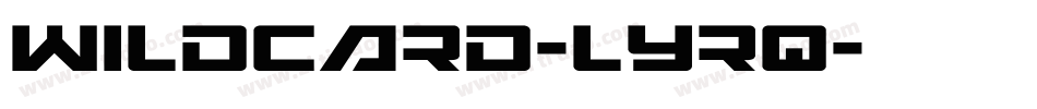 Wildcard-lyrq字体转换