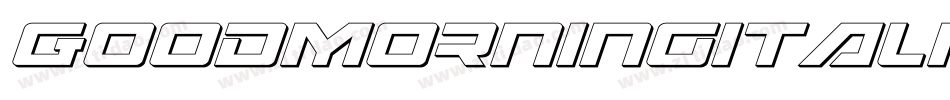 GoodMorningItalic-m72m字体转换