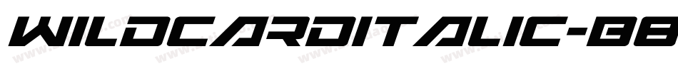 WildcardItalic-B818字体转换