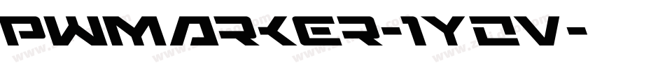 Pwmarker-1Yzv字体转换 Pwmarker-1Yzv字体转换