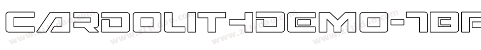 CardolithDemo-7BPMP字体转换