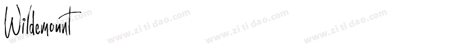 Wildemount字体转换