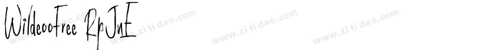 WildeooFree-RpJnE字体转换