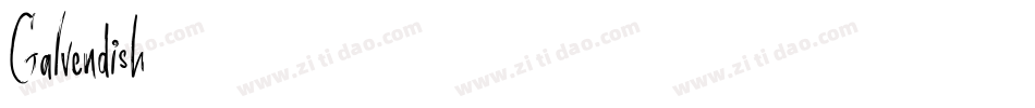 Galvendish字体转换