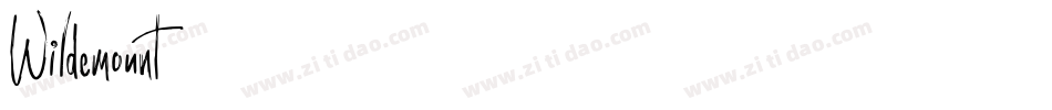 Wildemount字体转换