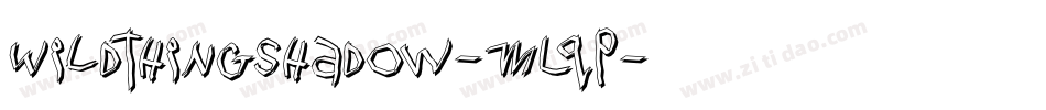 Wildthingshadow-MLqp字体转换