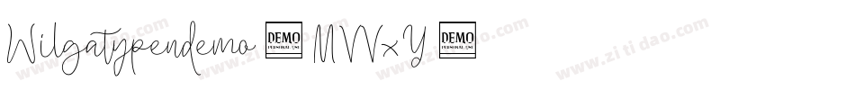 Wilgatypendemo-MVVxY字体转换