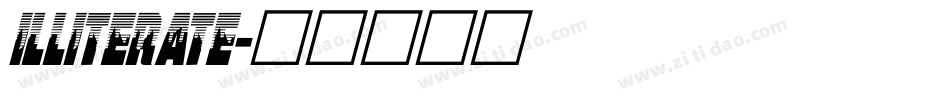 Illiterate字体转换