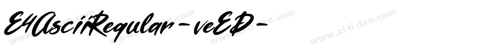E4AsciiRegular-veED字体转换