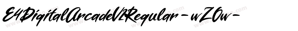 E4DigitalArcadeV2Regular-wZOw字体转换