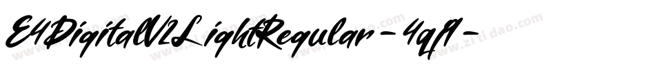E4DigitalV2LightRegular-4qj9字体转换