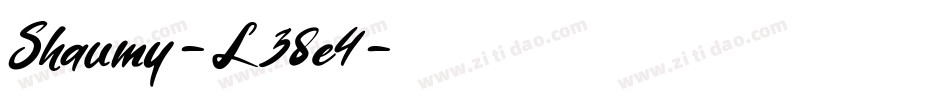 Shaumy-L38e4字体转换