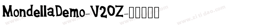 MondellaDemo-V2OZ字体转换