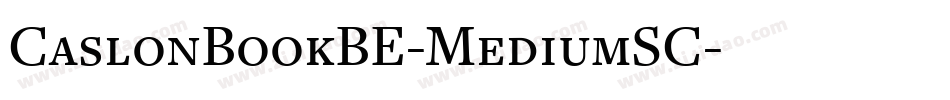 CaslonBookBE-MediumSC字体转换