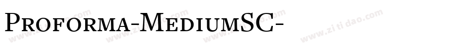 Proforma-MediumSC字体转换